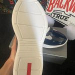 Prada Men's White and Blue Trainers - Image 4