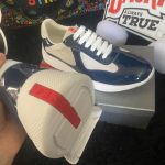 Prada Men's White and Blue Trainers - Image 5