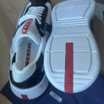Prada Men's Navy and Black Trainers - Image 6