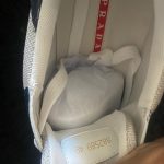 Prada Men's White and Blue Trainers - Image 7