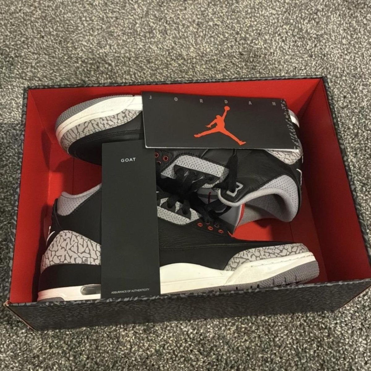Jordan Men's Black and Grey Trainers - Image 1