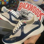 Prada Men's White and Blue Trainers - Image 8